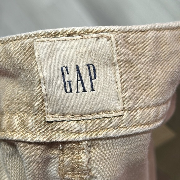 GAP Women’s Khaki Wide Leg Crop Pants Size 6 Petite - Picture 4 of 6